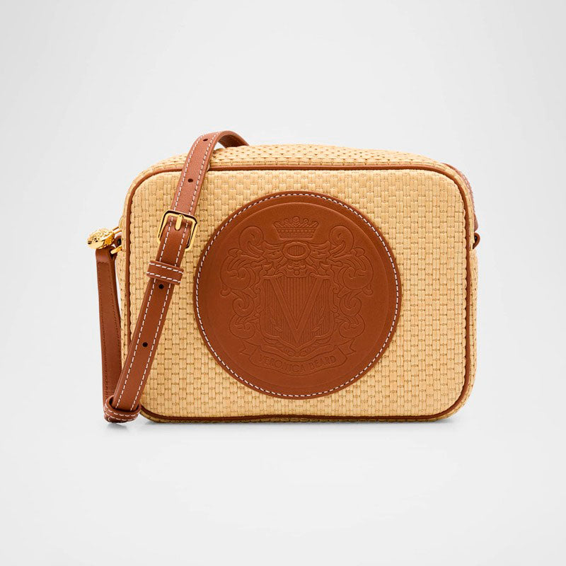 Bolsa Crossbody Click Raffia Camera - Mercado de Luxo - O Maior E-Commerce de Bens, Produtos e Serviços de Luxo do Brasil.