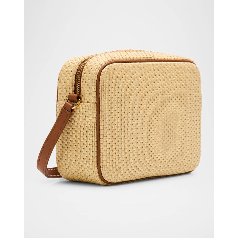 Bolsa Crossbody Click Raffia Camera