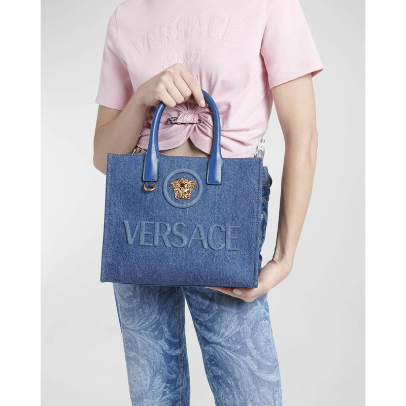 Bolsa Shopper La Medusa Small Denim