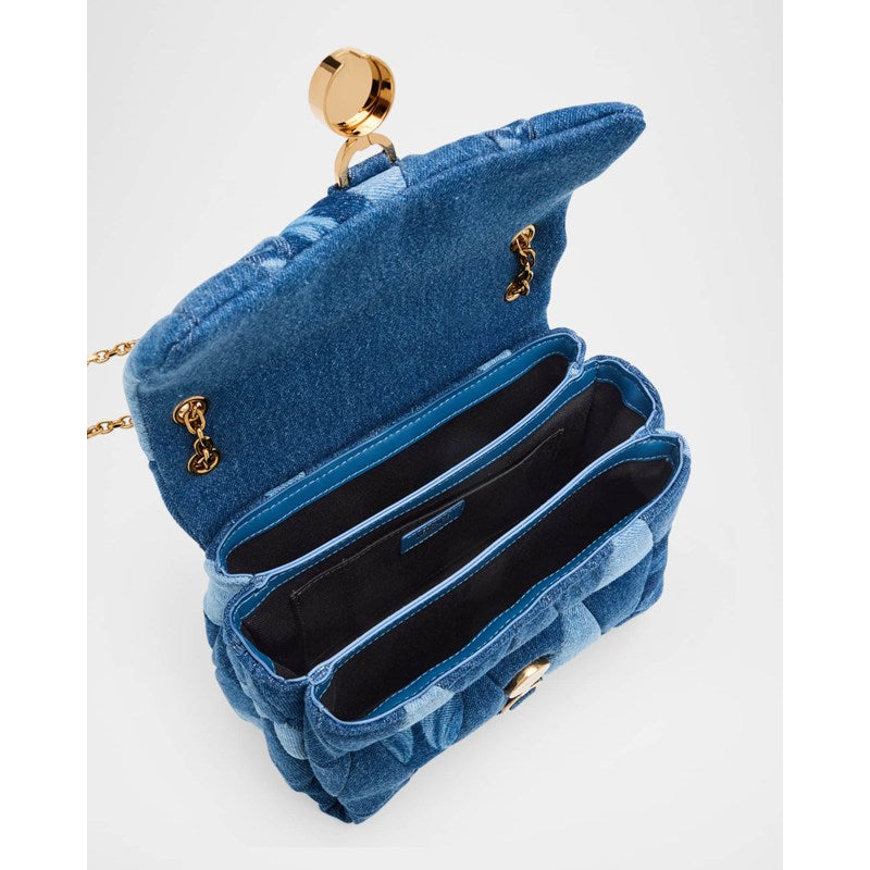Bolsa Shoulder La Medusa Kleio Quilted Denim