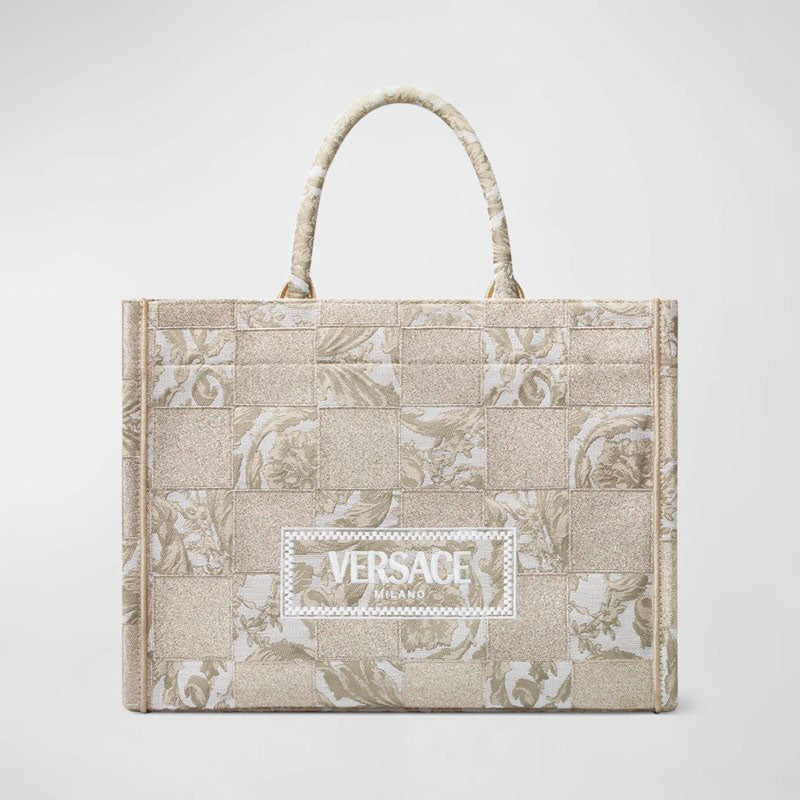 Bolsa Shopper La Medusa Large Patchwork Barocco - Mercado de Luxo - O Maior E-Commerce de Bens, Produtos e Serviços de Luxo do Brasil.