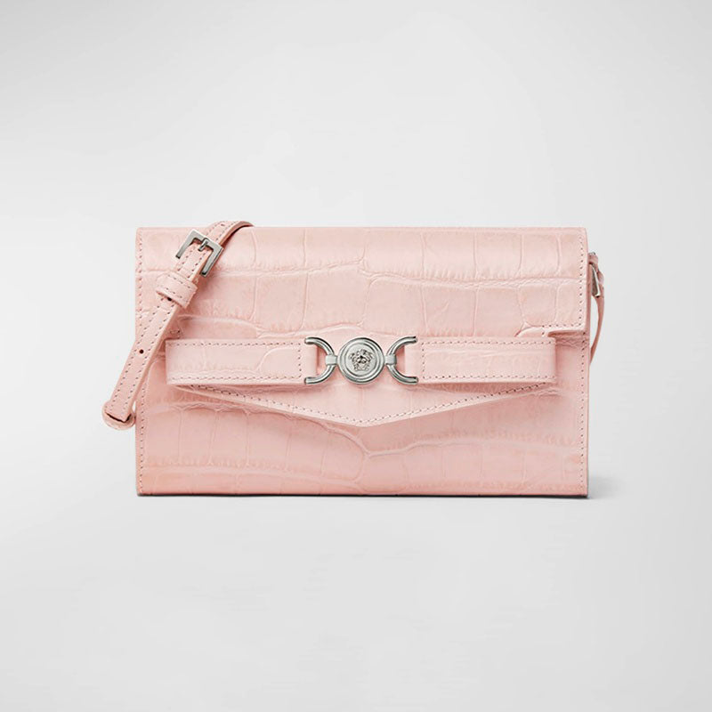 Bolsa Crossbody Medusa 95 Mini Croc-Embossed - Mercado de Luxo - O Maior E-Commerce de Bens, Produtos e Serviços de Luxo do Brasil.