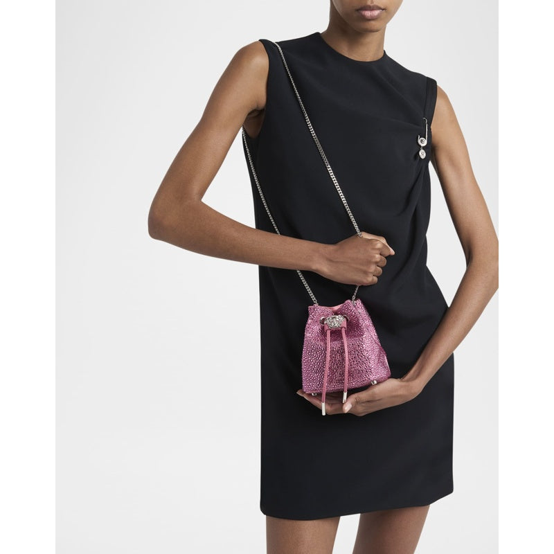 Bolsa Bucket La Medusa Embellished Faux Fur