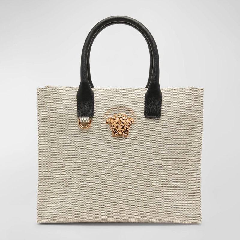 Bolsa Shopper La Medusa Small Canvas - Mercado de Luxo - O Maior E-Commerce de Bens, Produtos e Serviços de Luxo do Brasil.