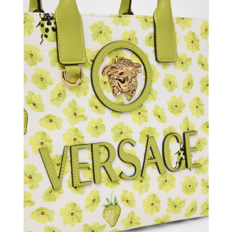 Bolsa Shopper La Medusa Small Flower Insect Canvas