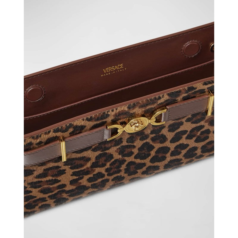 Bolsa Clutch Medusa 95 Leopard Calf Hair