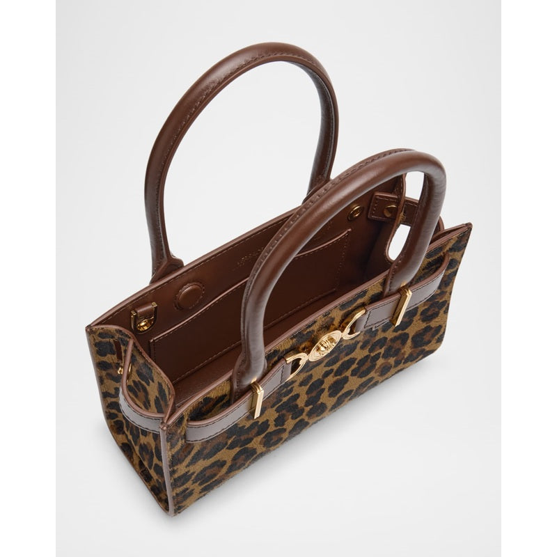 Bolsa Shopper Medusa 95 Small Leopard Calf Hair