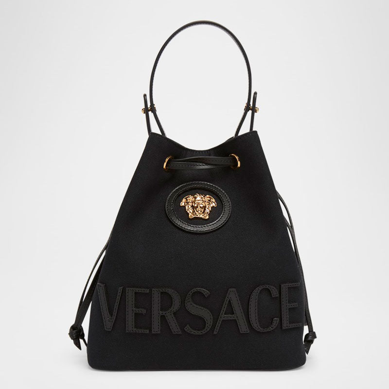 Bolsa Bucket La Medusa Drawstring Canvas - Mercado de Luxo - O Maior E-Commerce de Bens, Produtos e Serviços de Luxo do Brasil.