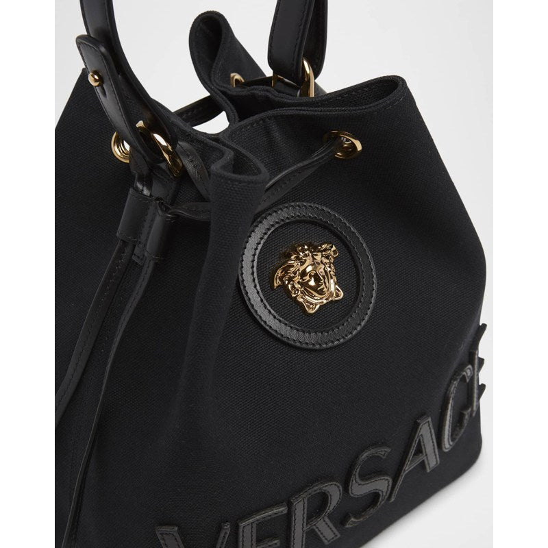 Bolsa Bucket La Medusa Drawstring Canvas