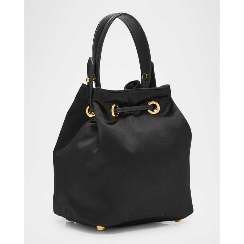 Bolsa Bucket La Medusa Drawstring Satin