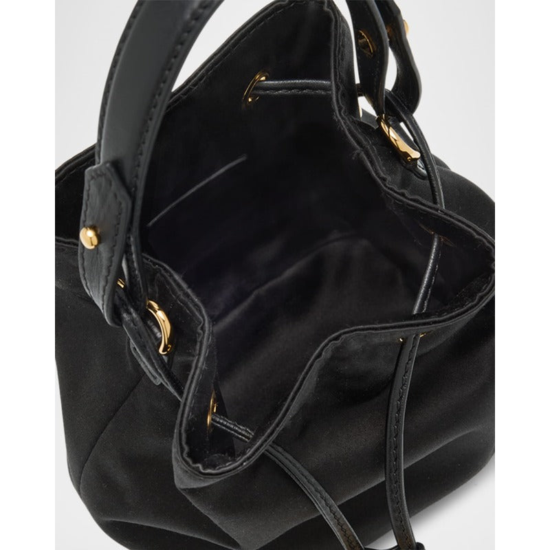 Bolsa Bucket La Medusa Drawstring Satin