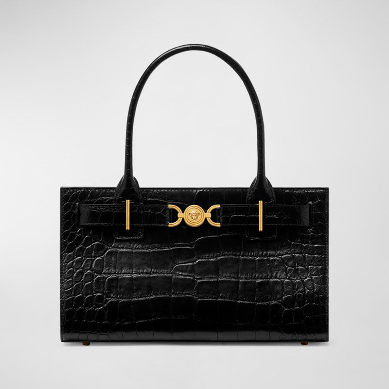 Bolsa Shopper Medusa 95 Medium Croc-Embossed - Mercado de Luxo - O Maior E-Commerce de Bens, Produtos e Serviços de Luxo do Brasil.