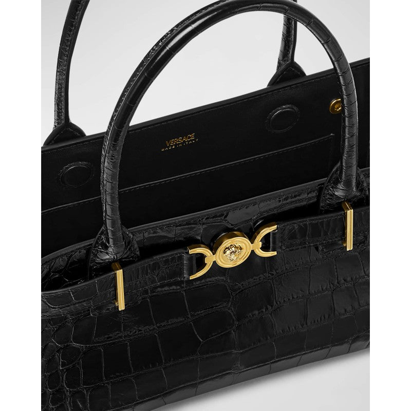 Bolsa Shopper Medusa 95 Medium Croc-Embossed
