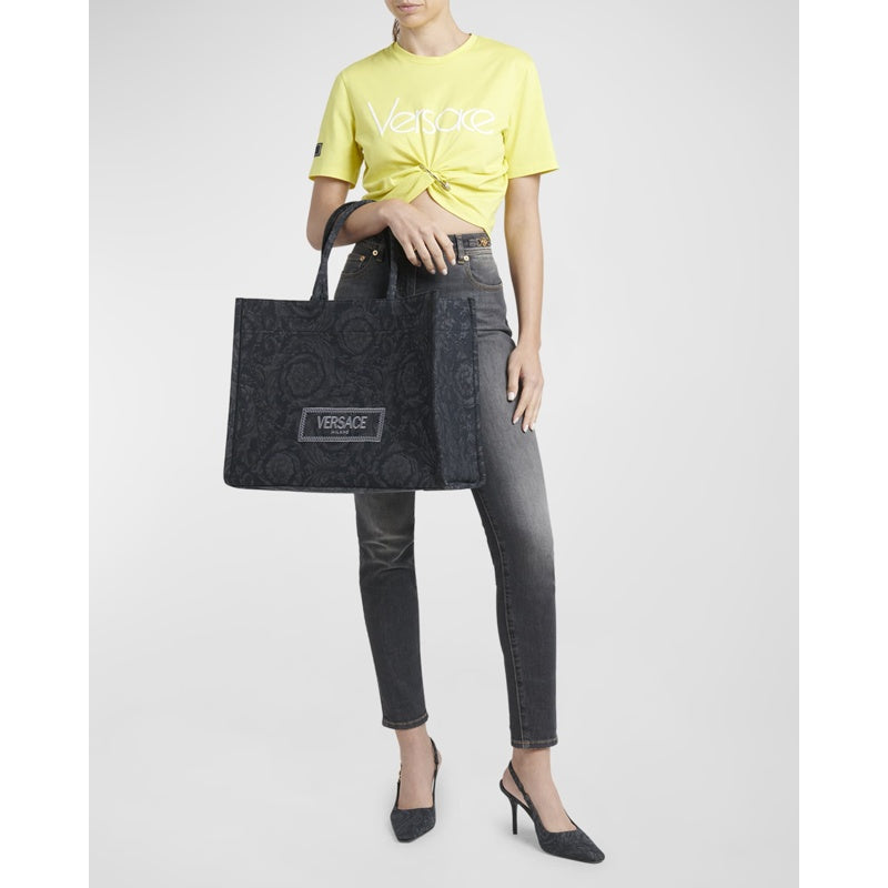 Bolsa Shopper XL Jacquard Embroidered Canvas
