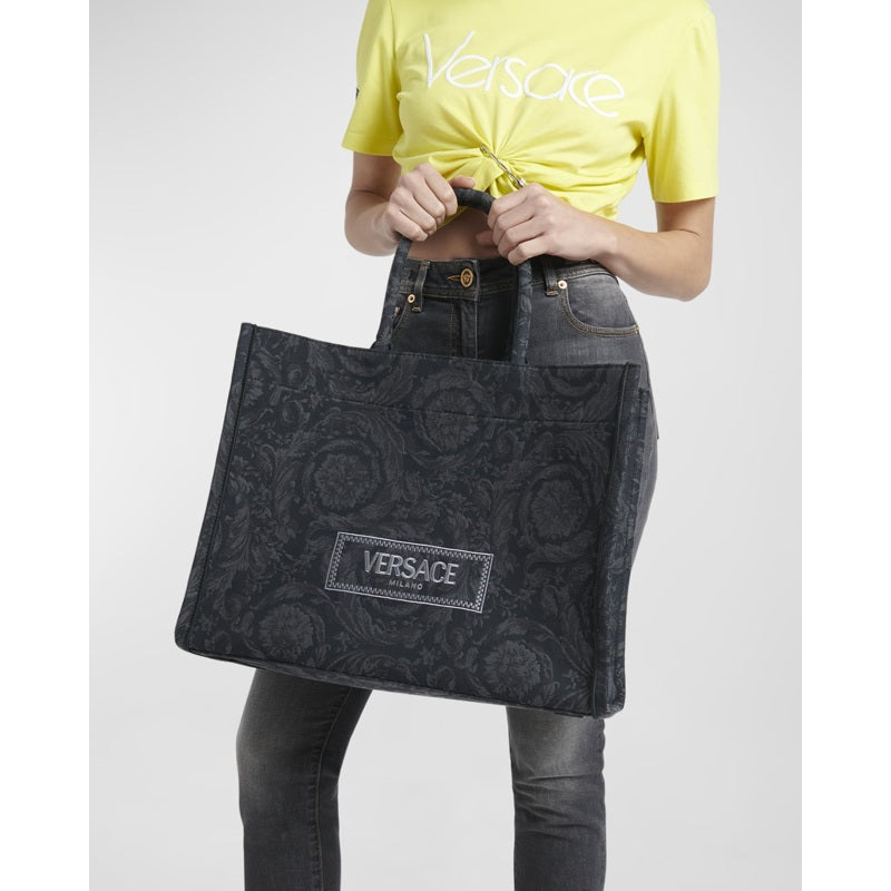 Bolsa Shopper XL Jacquard Embroidered Canvas