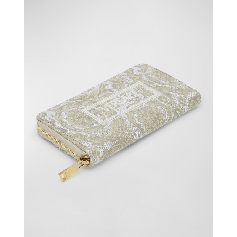 Bolsa Wallet Zip Jacquard Embroidered Long