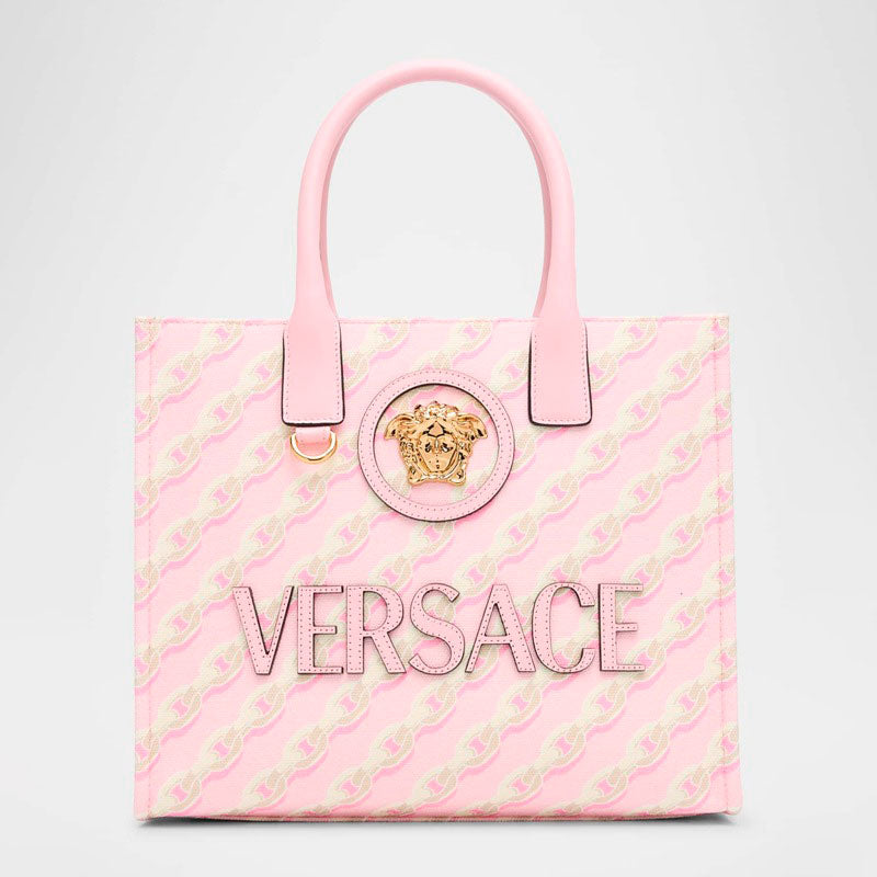 Bolsa Shopper La Medusa Chain-Print Canvas - Mercado de Luxo - O Maior E-Commerce de Bens, Produtos e Serviços de Luxo do Brasil.