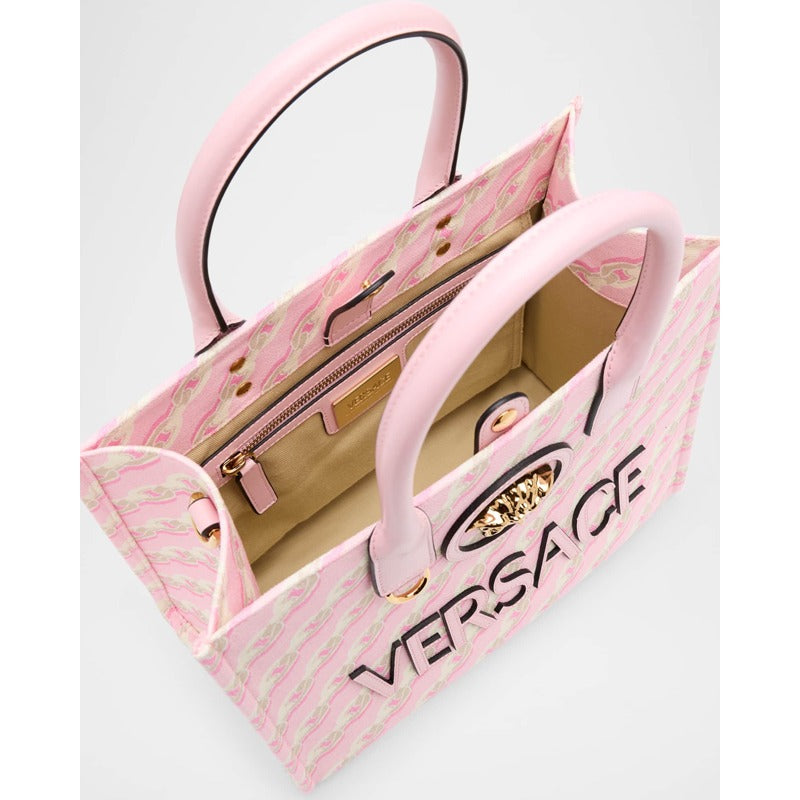 Bolsa Shopper La Medusa Chain-Print Canvas