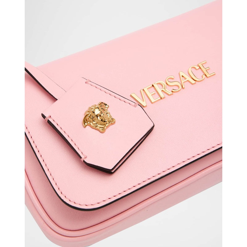 Bolsa Crossbody Versace Tag Mini Flap