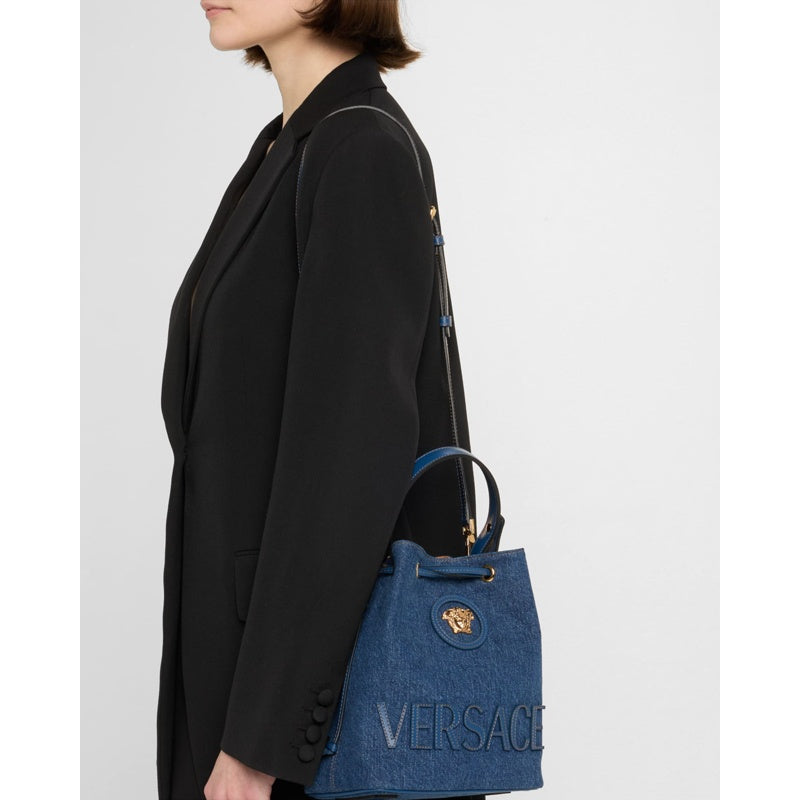 Bolsa Bucket La Medusa Denim