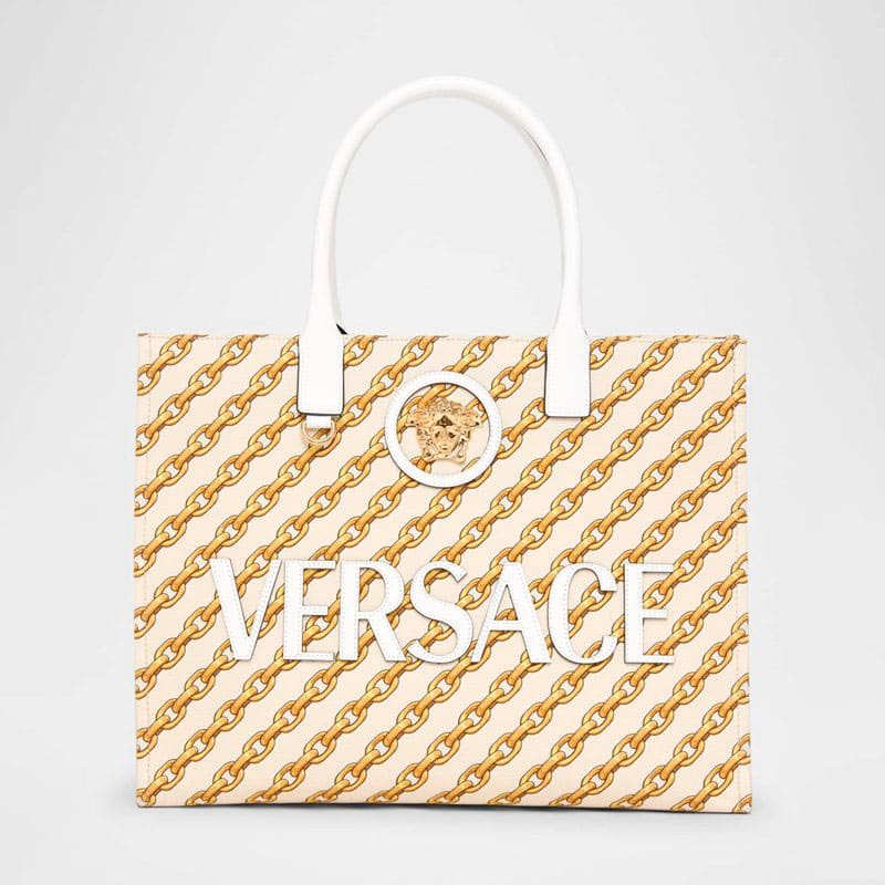 Bolsa Shopper La Medusa Chain-Link Canvas - Mercado de Luxo - O Maior E-Commerce de Bens, Produtos e Serviços de Luxo do Brasil.