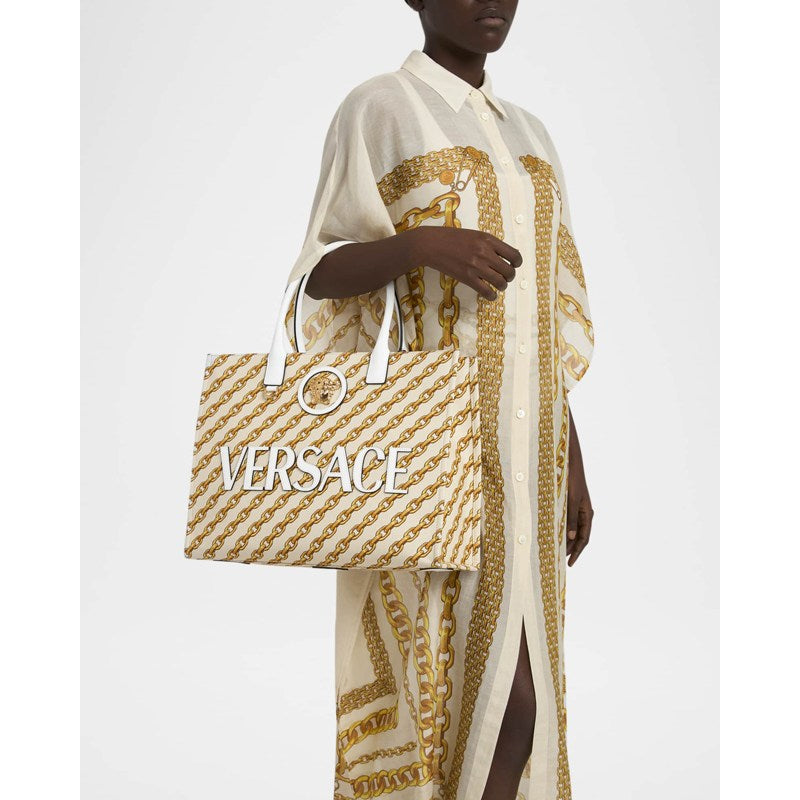 Bolsa Shopper La Medusa Chain-Link Canvas