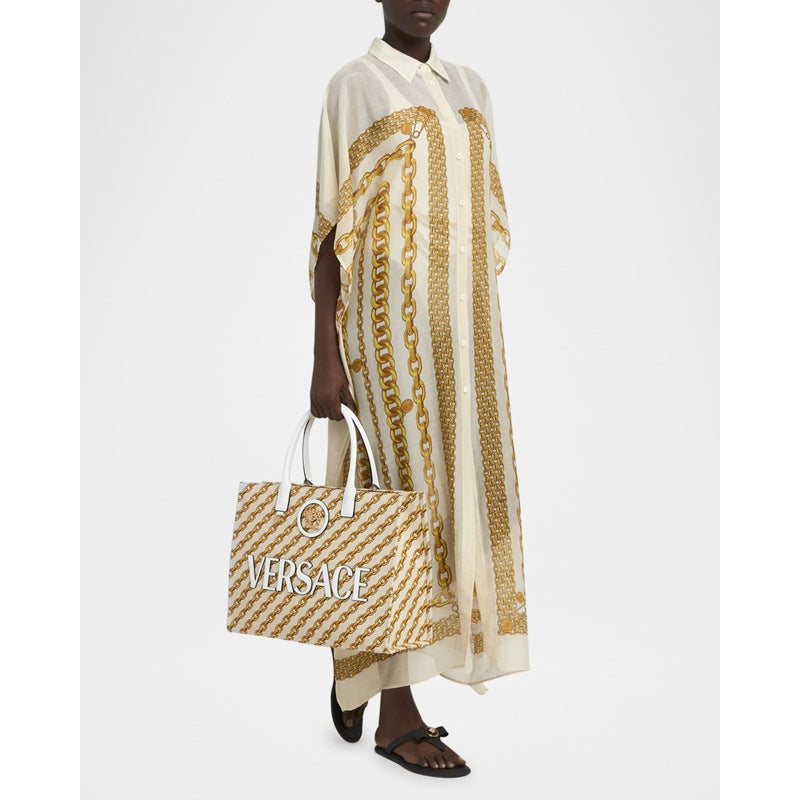 Bolsa Shopper La Medusa Chain-Link Canvas