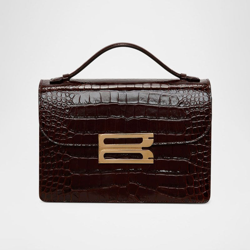 Bolsa Shoulder The Dorian Croc-Embossed - Mercado de Luxo - O Maior E-Commerce de Bens, Produtos e Serviços de Luxo do Brasil.