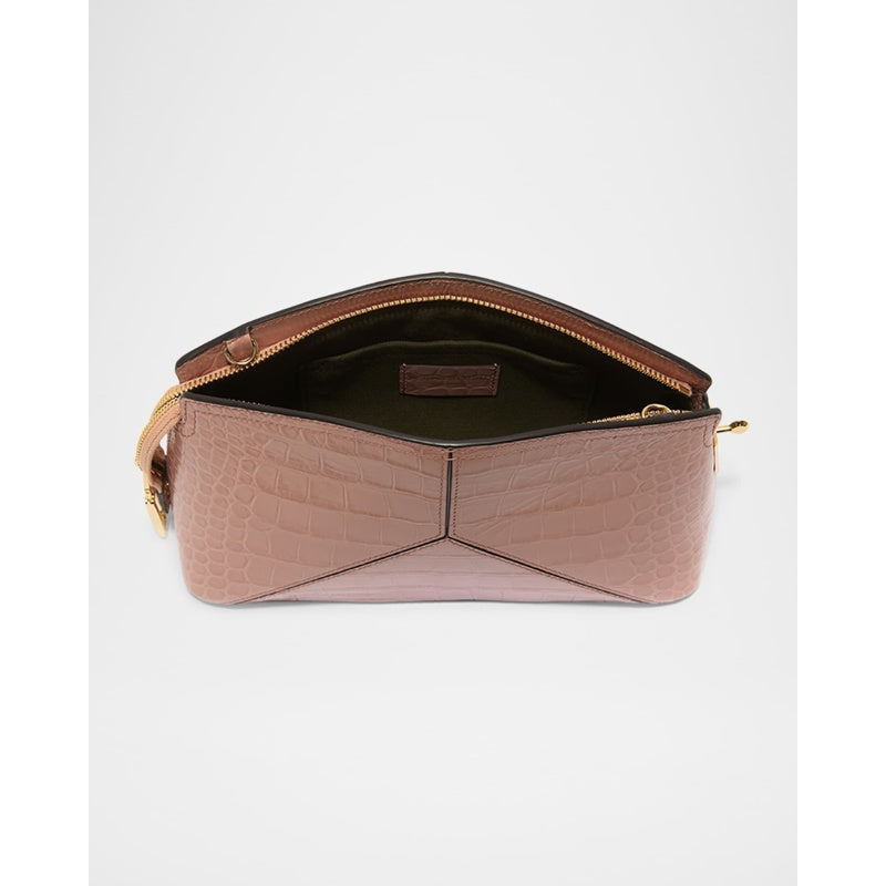 Bolsa Crossbody The Victoria Croc-Embossed