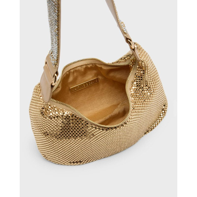 Bolsa Shoulder Bianca Zip Crystal
