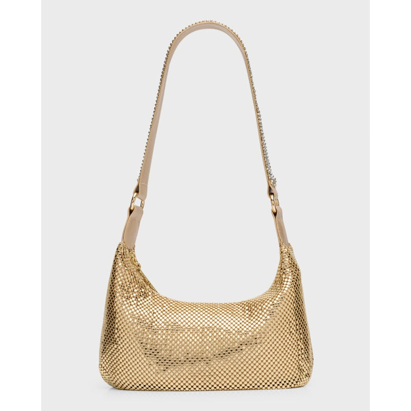 Bolsa Shoulder Bianca Zip Crystal