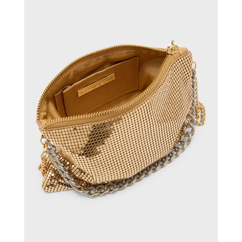 Bolsa Crossbody Zia Metallic Chain