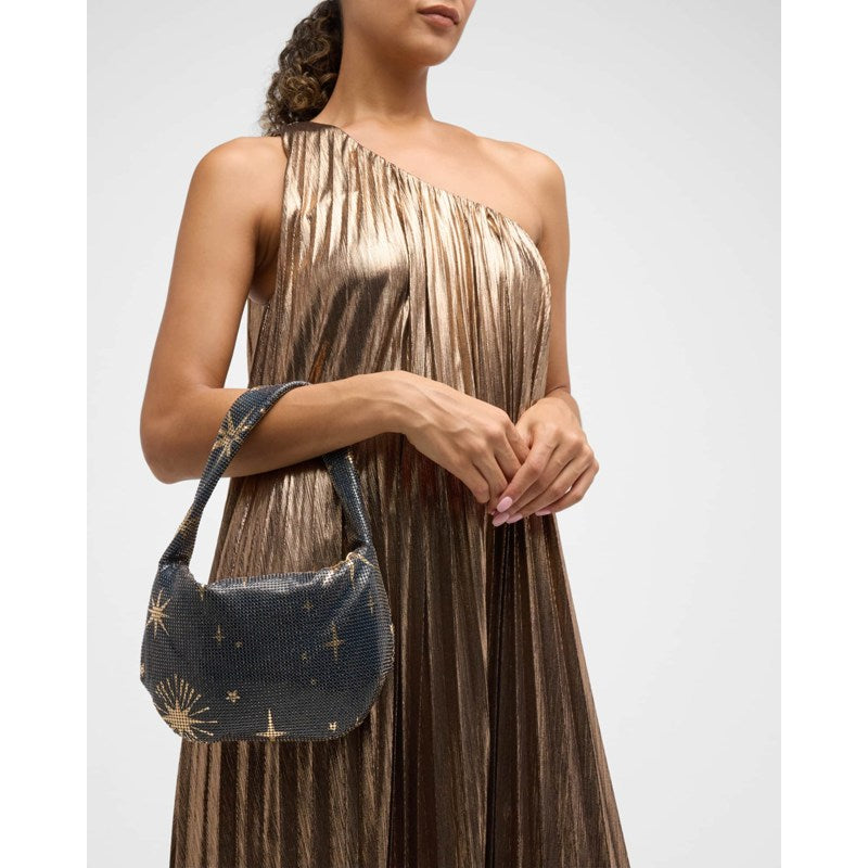Bolsa Shoulder Diana Star-Print Mesh