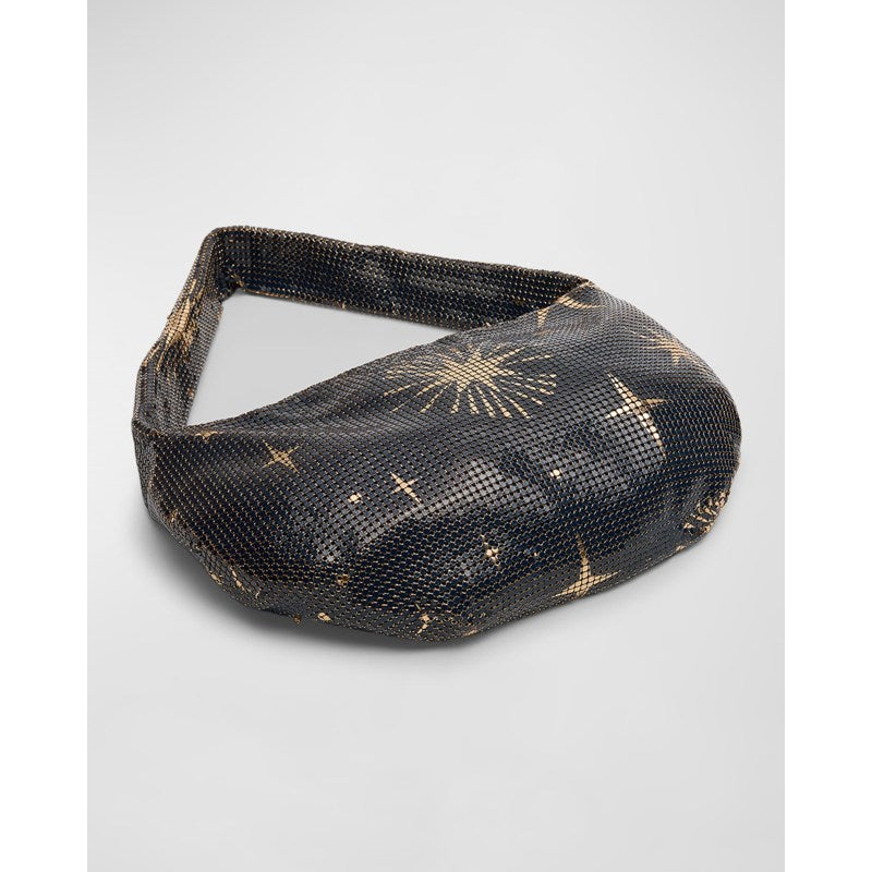 Bolsa Shoulder Diana Star-Print Mesh