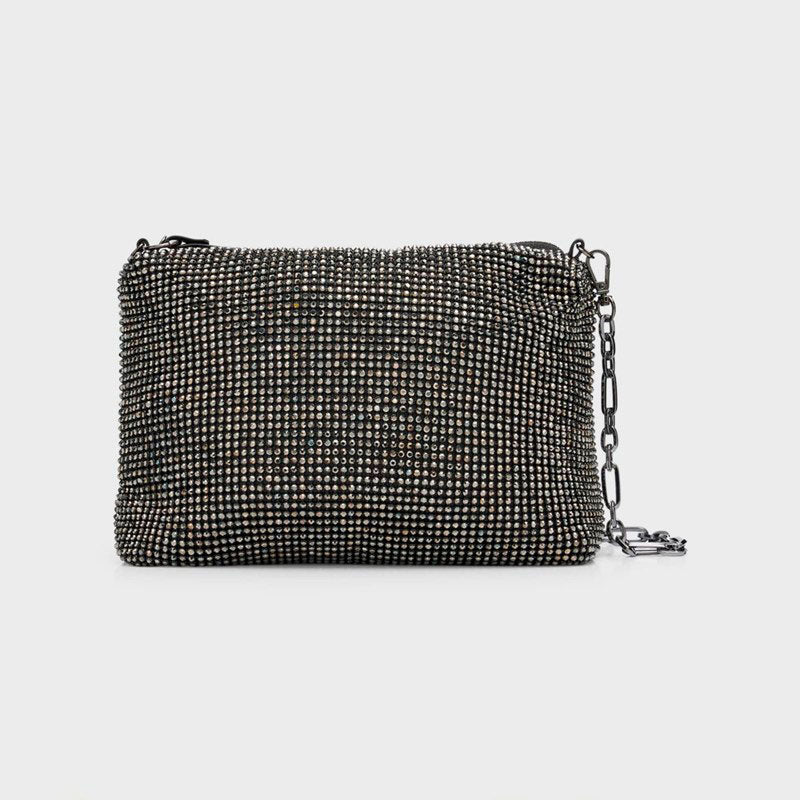 Bolsa Shoulder Anya Metallic Crystal - Mercado de Luxo - O Maior E-Commerce de Bens, Produtos e Serviços de Luxo do Brasil.