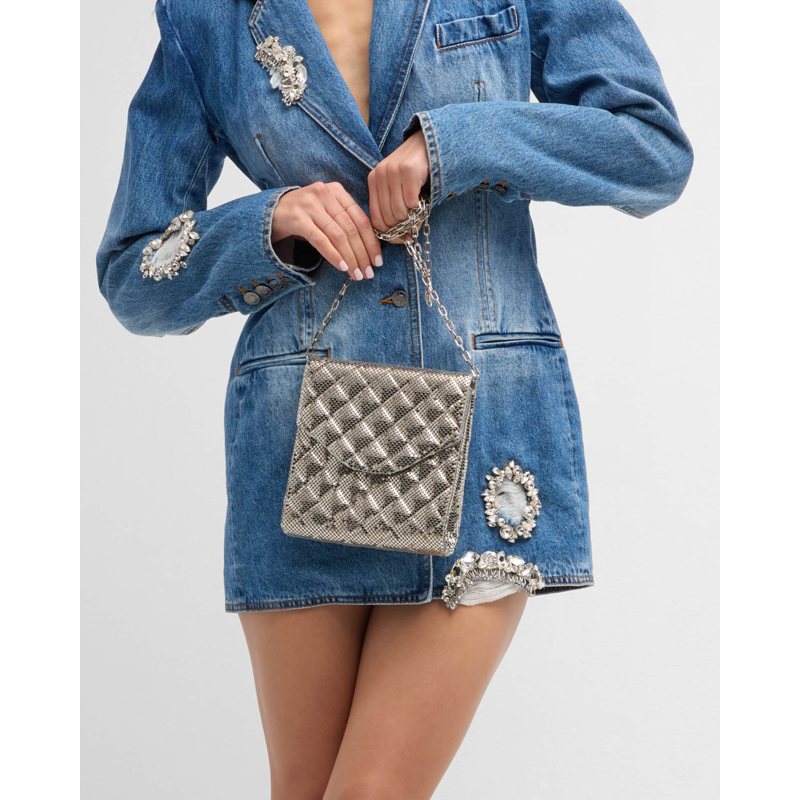 Bolsa Crossbody Stevie Quilted Mesh
