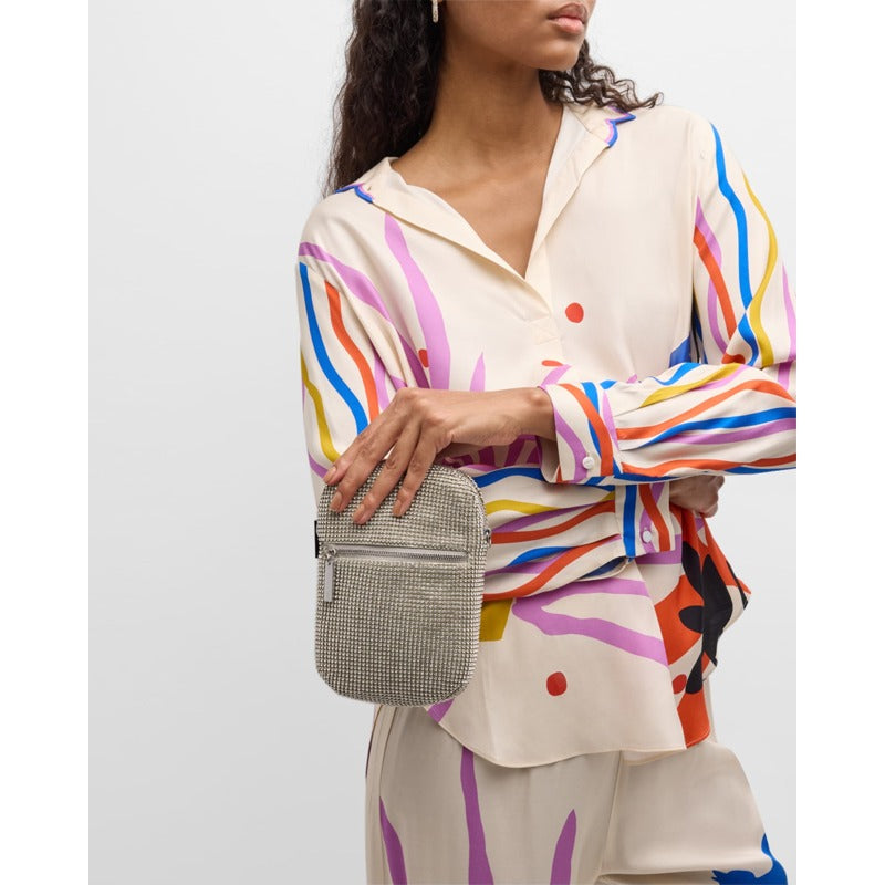 Bolsa Crossbody Zip Crystal