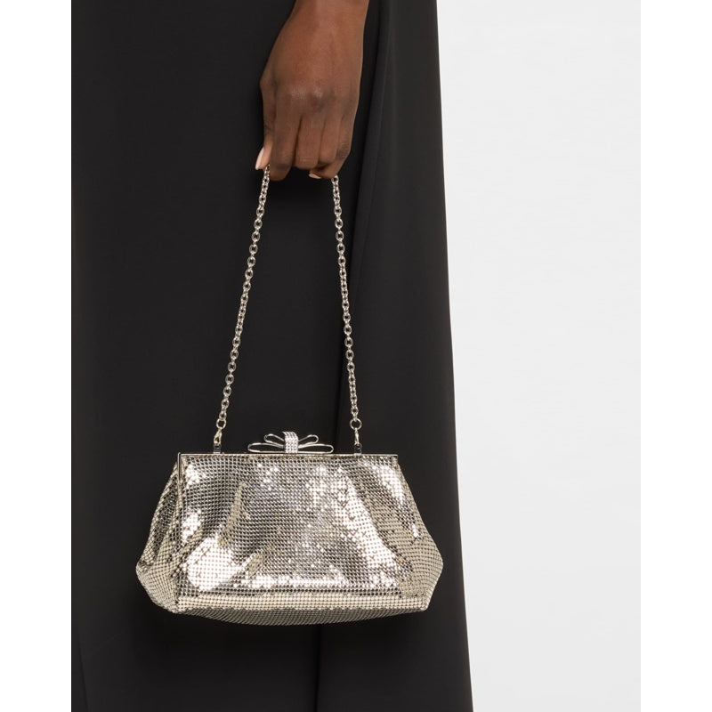 Bolsa Clutch Blake Bow Mesh Brass
