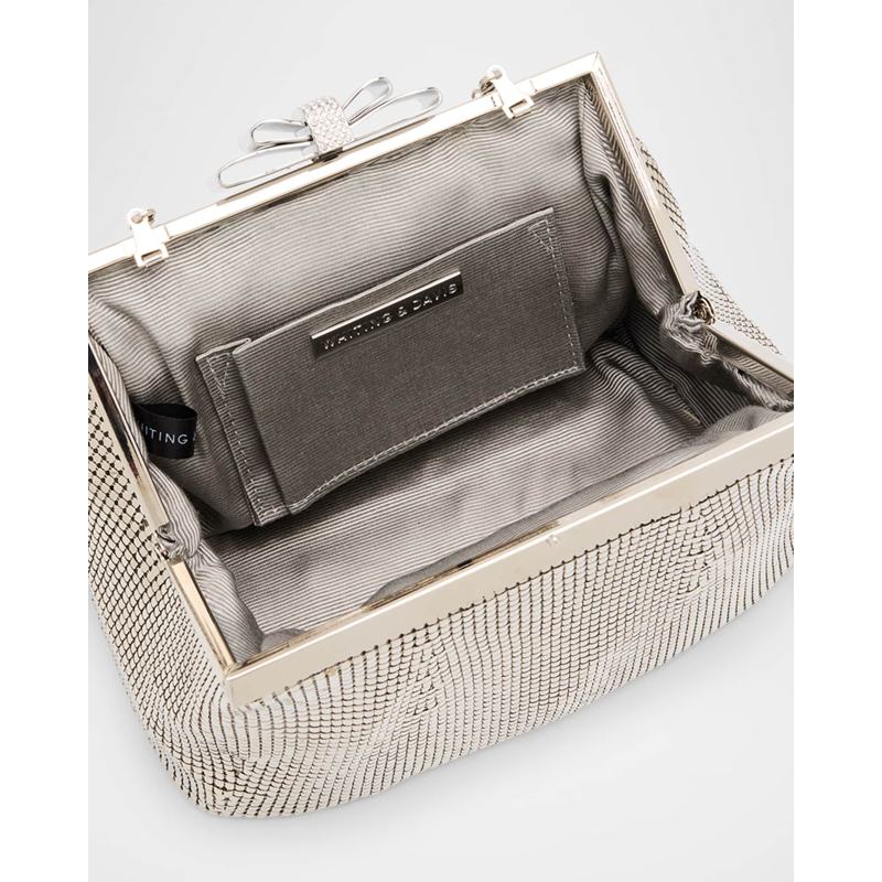 Bolsa Clutch Blake Bow Mesh Brass