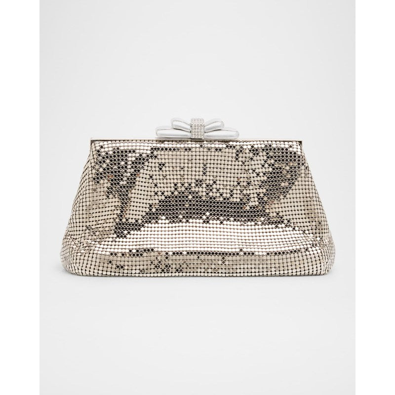 Bolsa Clutch Blake Bow Mesh Brass