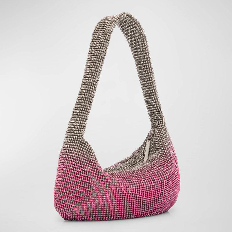 Bolsa Shoulder Adrienne Two-Tone Crystal - Mercado de Luxo - O Maior E-Commerce de Bens, Produtos e Serviços de Luxo do Brasil.