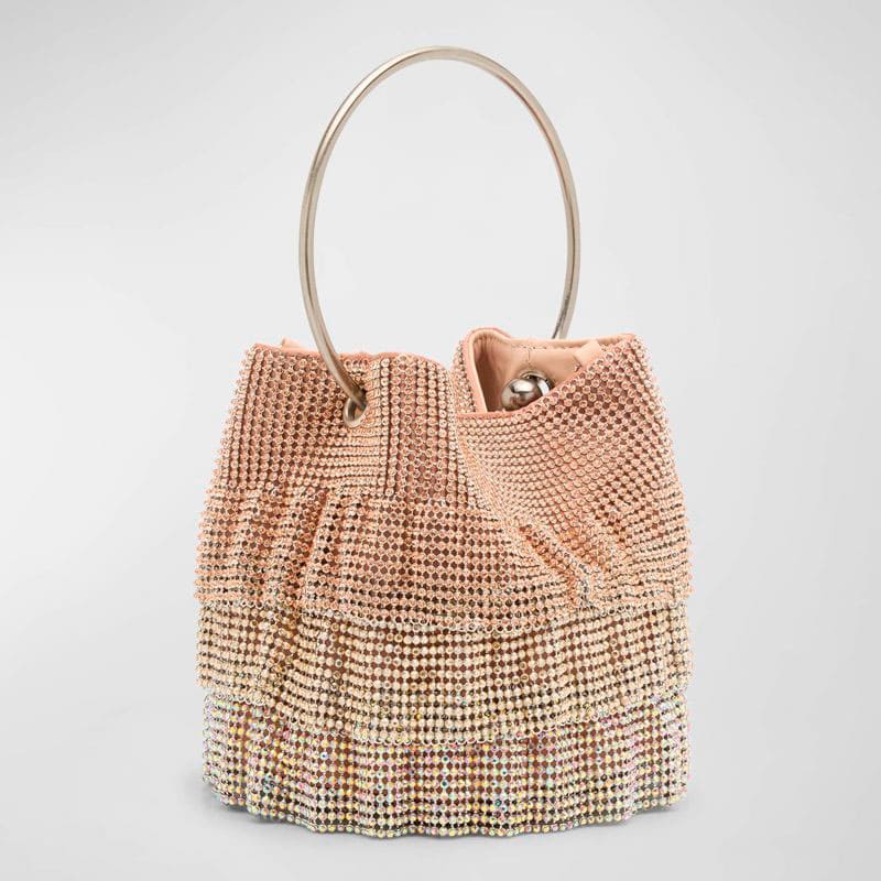 Bolsa Crossbody Ruffled Crystal - Mercado de Luxo - O Maior E-Commerce de Bens, Produtos e Serviços de Luxo do Brasil.