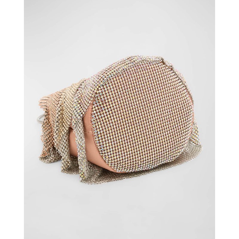 Bolsa Crossbody Ruffled Crystal
