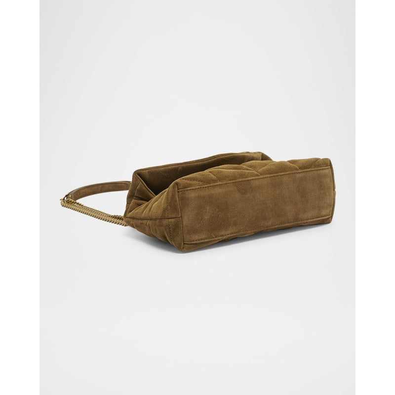Bolsa Crossbody Lou Puffer Toy YSL in Quilted Suede
