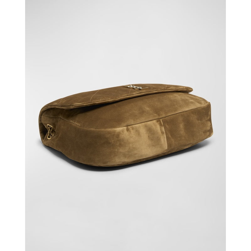 Bolsa Shoulder Jamie 4.3 Maxi YSL in Quilted Suede