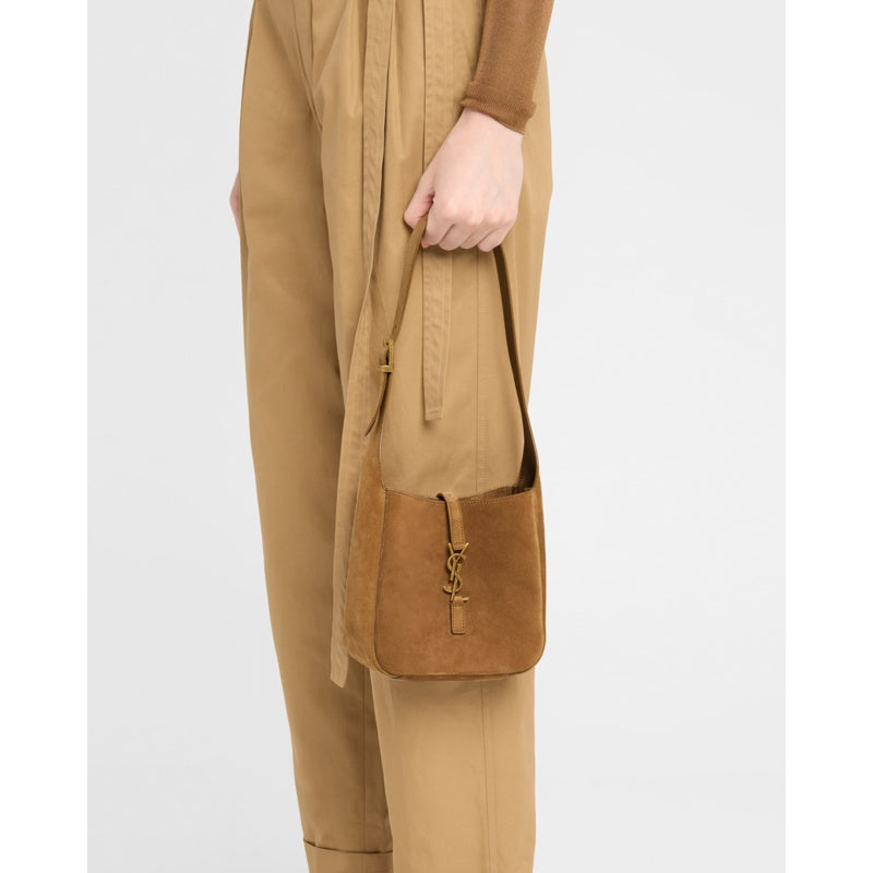 Bolsa Shoulder Le 5 A 7 Baby YSL in Suede