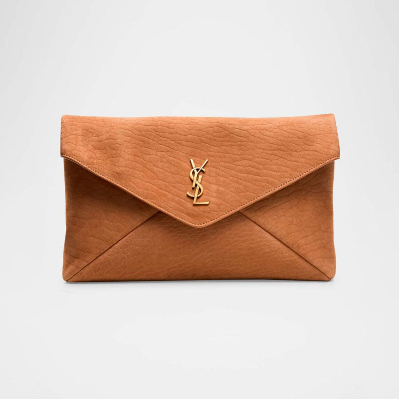 Bolsa Clutch Large YSL Envelope  in Pebbled - Mercado de Luxo - O Maior E-Commerce de Bens, Produtos e Serviços de Luxo do Brasil.