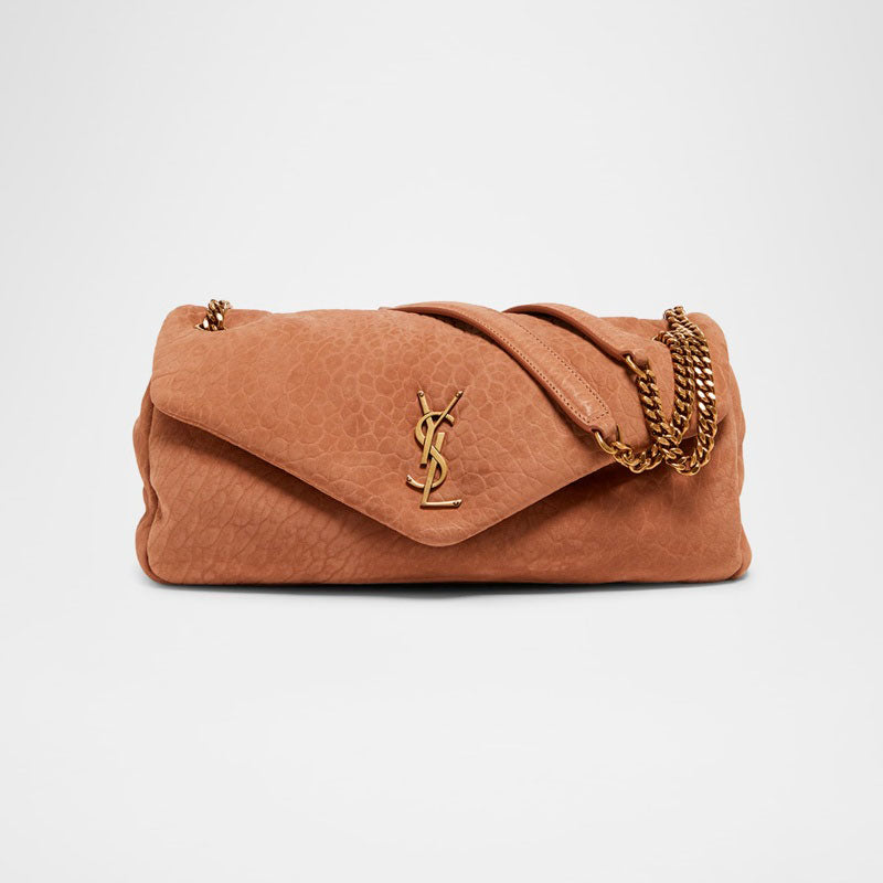 Bolsa Shoulder Calypso Medium YSL in Grained Nubuck - Mercado de Luxo - O Maior E-Commerce de Bens, Produtos e Serviços de Luxo do Brasil.