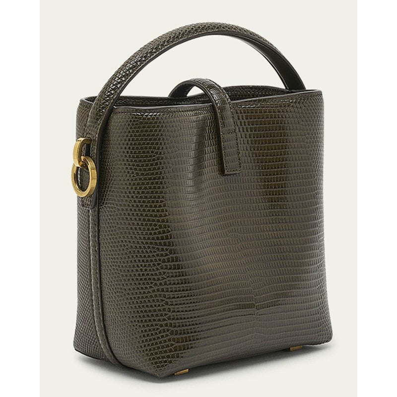 Bolsa Bucket Le 37 Mini YSL in Lizard