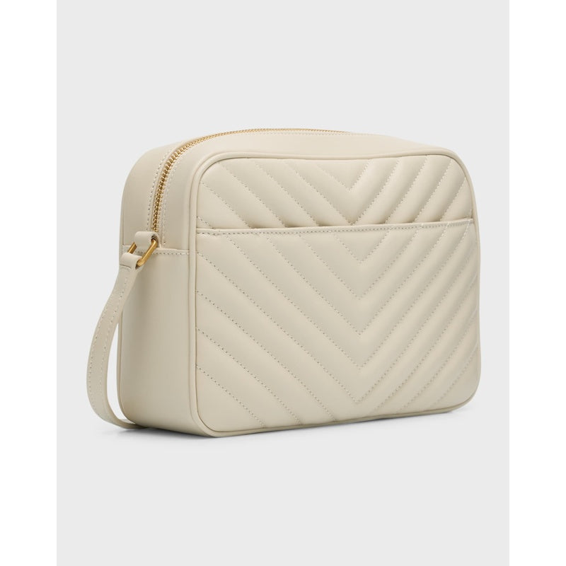 Bolsa Crossbody Lou Medium YSL Camera with Pocket in Quilted
